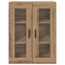 vidaXL Fali Szekrények 2 pcs kézműves tölgy 69,5 x 34 x 90 cm Faanyag