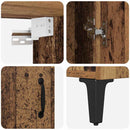 vidaXL Magasfiú 2 pcs Régi fa 69.5 x 34 x 180 cm Faanyag