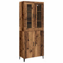 vidaXL Magasfiú 2 db Régi fa 69,5 x 34 x 180 cm Szerelt Fa