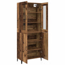 vidaXL Magasfiú 2 db Régi fa 69,5 x 34 x 180 cm Szerelt Fa