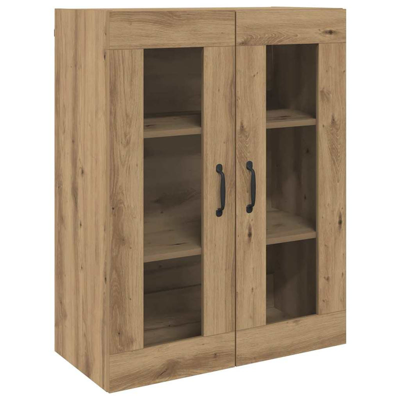 vidaXL Magasfiú 2 pcs kézműves tölgy 69.5 x 34 x 180 cm Faanyag