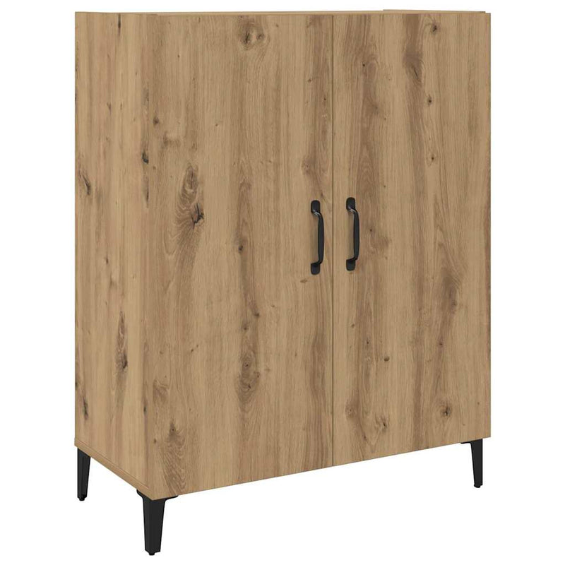 vidaXL Magasfiú 2 pcs kézműves tölgy 69.5 x 34 x 180 cm Faanyag