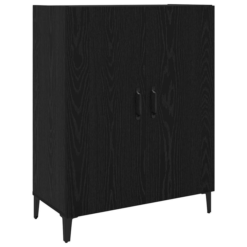 vidaXL Magasfiú 2 pcs Musta tammi 69.5 x 34 x 180 cm Faanyag