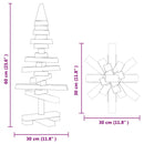 vidaXL Fából készült Karácsonyfa állvánnyal Barna 60 cm Tömör fenyőfa