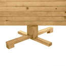 vidaXL Fából készült Karácsonyfa állvánnyal Barna 120 cm Tömör fenyőfa