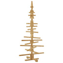 vidaXL Fából készült Karácsonyfa állvánnyal Barna 150 cm Tömör fenyőfa