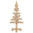 vidaXL Karácsonyfák állvánnyal Természetes 60 cm Tömör fenyőfa