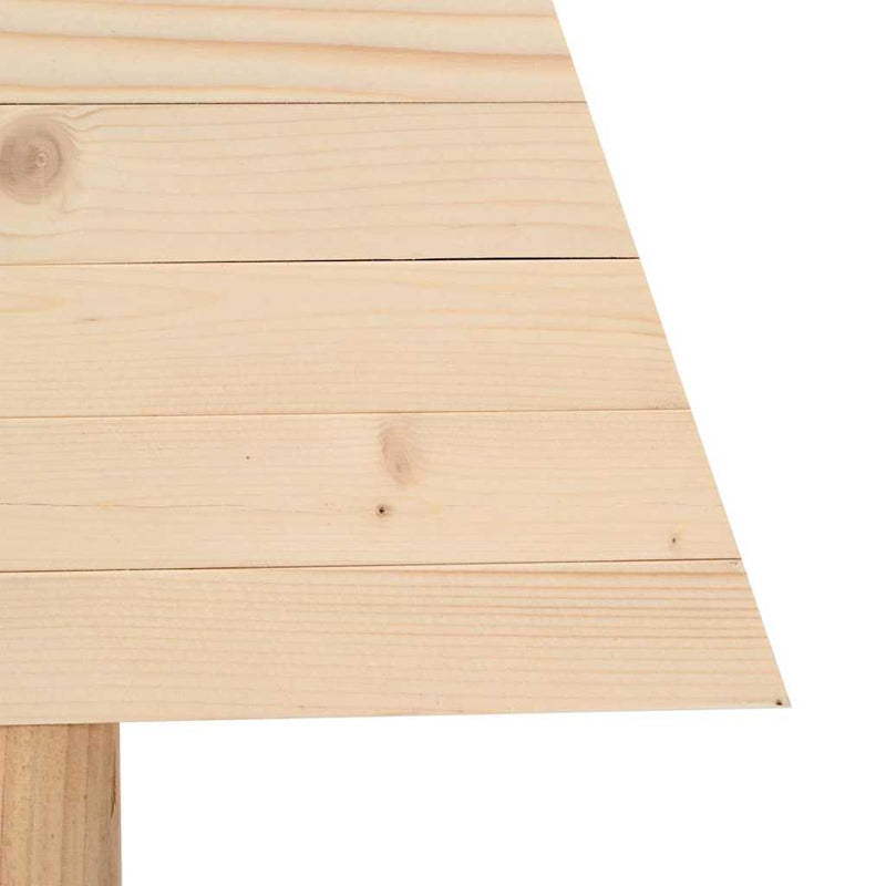 vidaXL Karácsonyfák állvánnyal Természetes 90 cm Tömör fenyőfa
