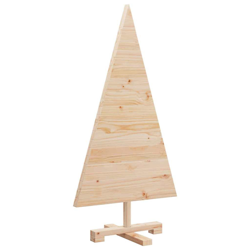 vidaXL Karácsonyfák állvánnyal Természetes 90 cm Tömör fenyőfa