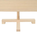 vidaXL Karácsonyfák állvánnyal Természetes 120 cm Tömör fenyőfa