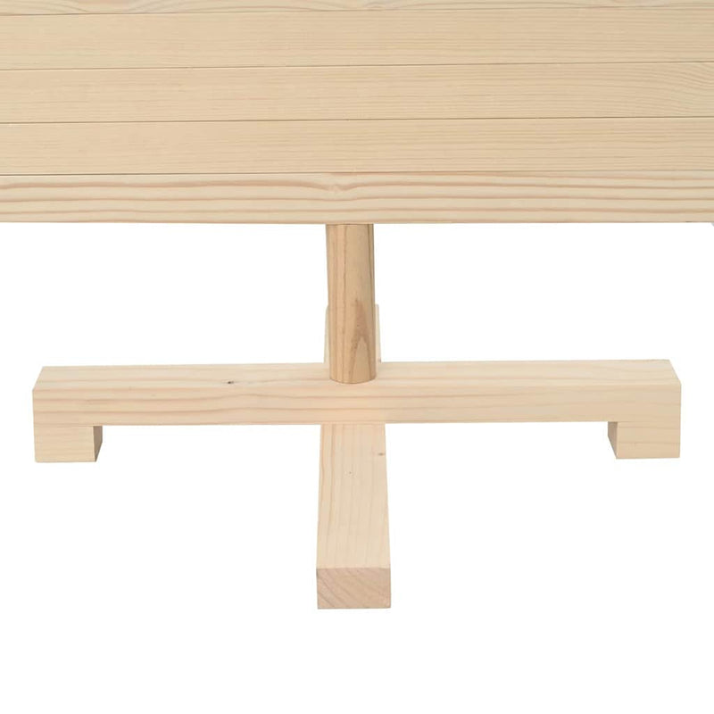 vidaXL Karácsonyfák állvánnyal Természetes 120 cm Tömör fenyőfa