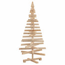 vidaXL Karácsonyfák állvánnyal Természetes 120 cm Tömör fenyőfa