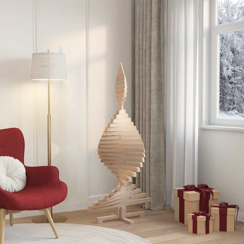 vidaXL Karácsonyfák állvánnyal Természetes 150 cm Tömör fenyőfa