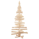 vidaXL Karácsonyfák állvánnyal Természetes 150 cm Tömör fenyőfa