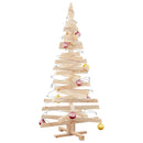 vidaXL Karácsonyfák állvánnyal Természetes 150 cm Tömör fenyőfa