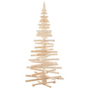 vidaXL Karácsonyfák állvánnyal Természetes 210 cm Tömör fenyőfa