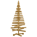 vidaXL Karácsonyfák állvánnyal Barna 120 cm Tömör fenyőfa