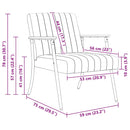 vidaXL karosszék Világos zöld 59 x 75 x 78 cm Bársony
