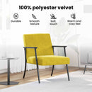 vidaXL karosszék Sárga 59 x 75 x 78 cm Bársony