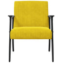 vidaXL karosszék Sárga 59 x 75 x 78 cm Bársony