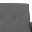 vidaXL karosszék Sötétszürke 59 x 75 x 78 cm szövet