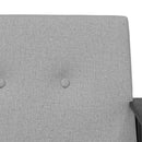 vidaXL karosszék Felhőszürke 59 x 75 x 78 cm szövet