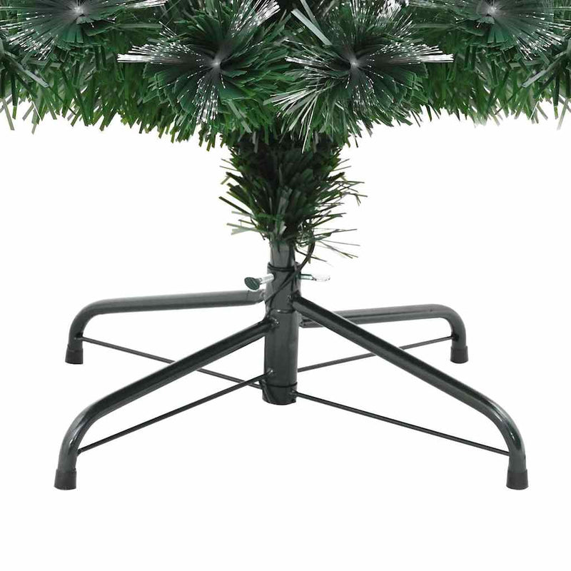 vidaXL Mű karácsonyfa dekoratív vonós lámpákkal Zöld 120 cm PVC
