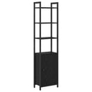 vidaXL Könyvespolc Fekete tölgy 40 x 24 x 161 cm Faanyag