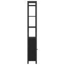 vidaXL Könyvespolc Fekete tölgy 40 x 24 x 161 cm Faanyag