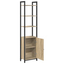 vidaXL Könyvespolc Sonoma tölgy 40 x 24 x 161 cm Faanyag