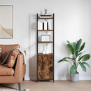 vidaXL Könyvespolc Füstölt tölgy 40 x 24 x 161 cm Faanyag