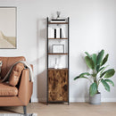 vidaXL Könyvespolc Füstölt tölgy 40 x 24 x 161 cm Faanyag