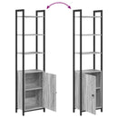 vidaXL Könyvespolc Szürke Sonoma 40 x 24 x 161 cm Faanyag