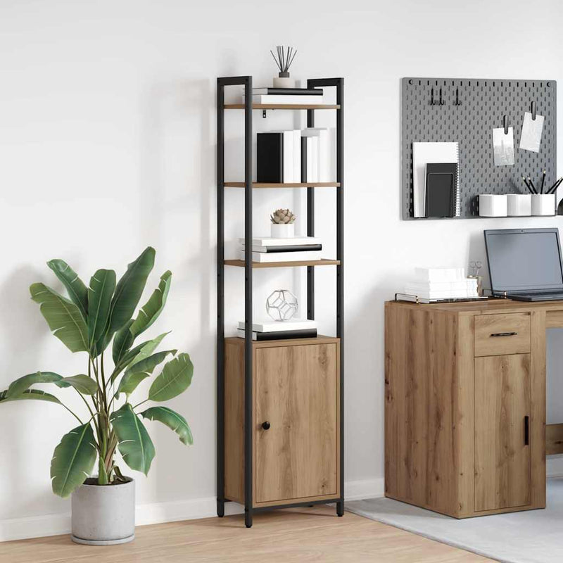 vidaXL Könyvespolc Artisan tölgy 40 x 24 x 161 cm Faanyag