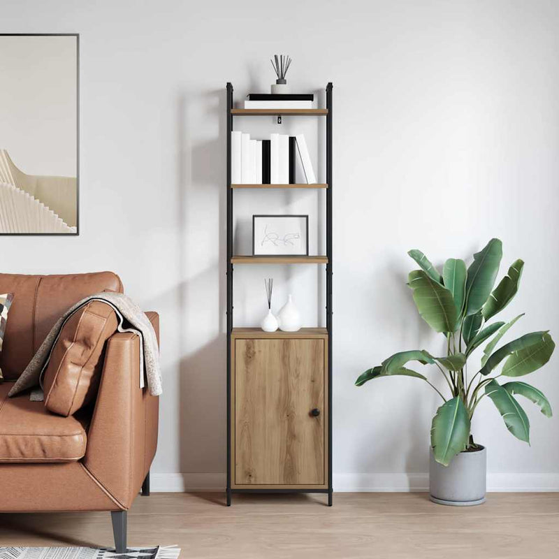 vidaXL Könyvespolc Artisan tölgy 40 x 24 x 161 cm Faanyag