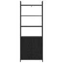 vidaXL Könyvespolc Fekete tölgy 60 x 24 x 161 cm Faanyag