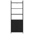 vidaXL Könyvespolc Fekete tölgy 60 x 24 x 161 cm Faanyag