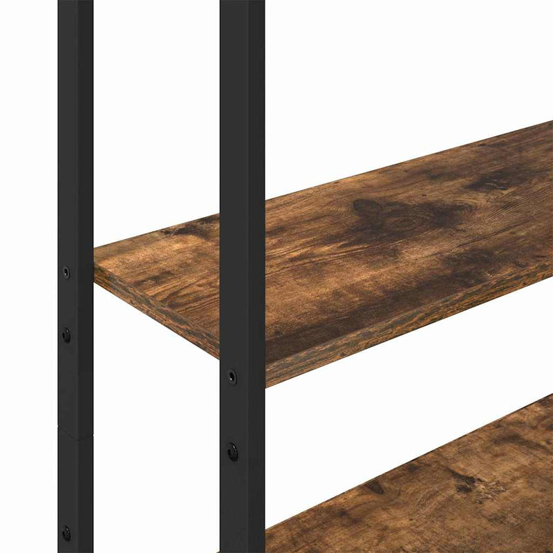 vidaXL Könyvespolc Füstölt tölgy 60 x 24 x 161 cm Faanyag