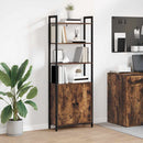 vidaXL Könyvespolc Füstölt tölgy 60 x 24 x 161 cm Faanyag