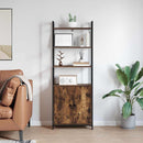 vidaXL Könyvespolc Füstölt tölgy 60 x 24 x 161 cm Faanyag