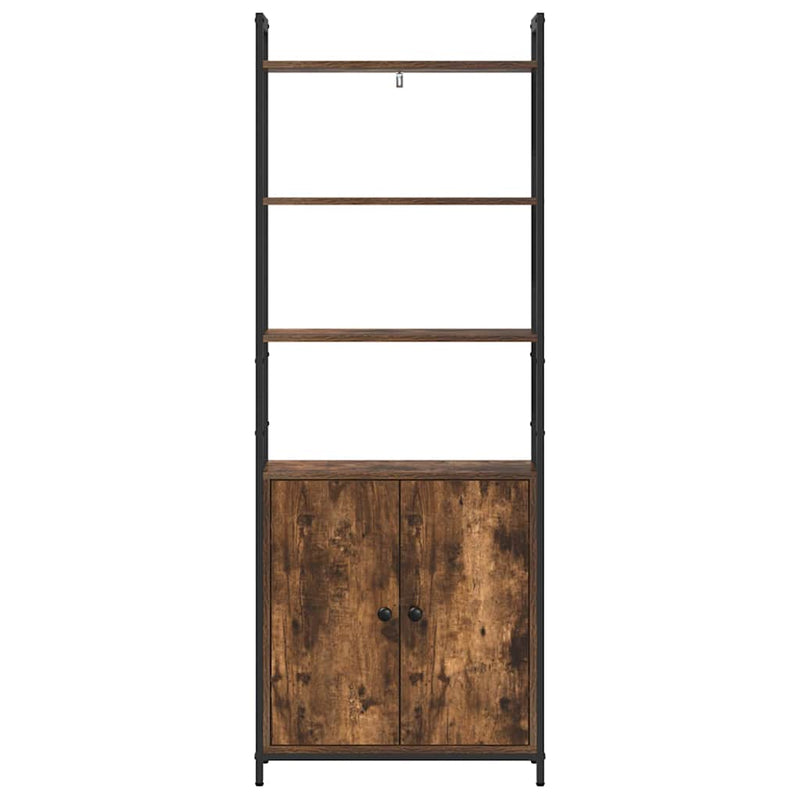 vidaXL Könyvespolc Füstölt tölgy 60 x 24 x 161 cm Faanyag