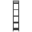 vidaXL Könyvespolc Fekete tölgy 56 x 34 x 171 cm Faanyag