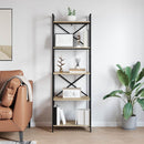 vidaXL Könyvespolc Sonoma tölgy 56 x 34 x 171 cm Faanyag