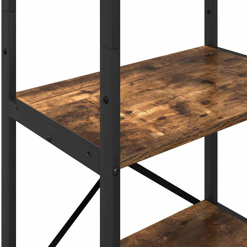 vidaXL Könyvespolc Füstölt tölgy 56 x 34 x 171 cm Faanyag