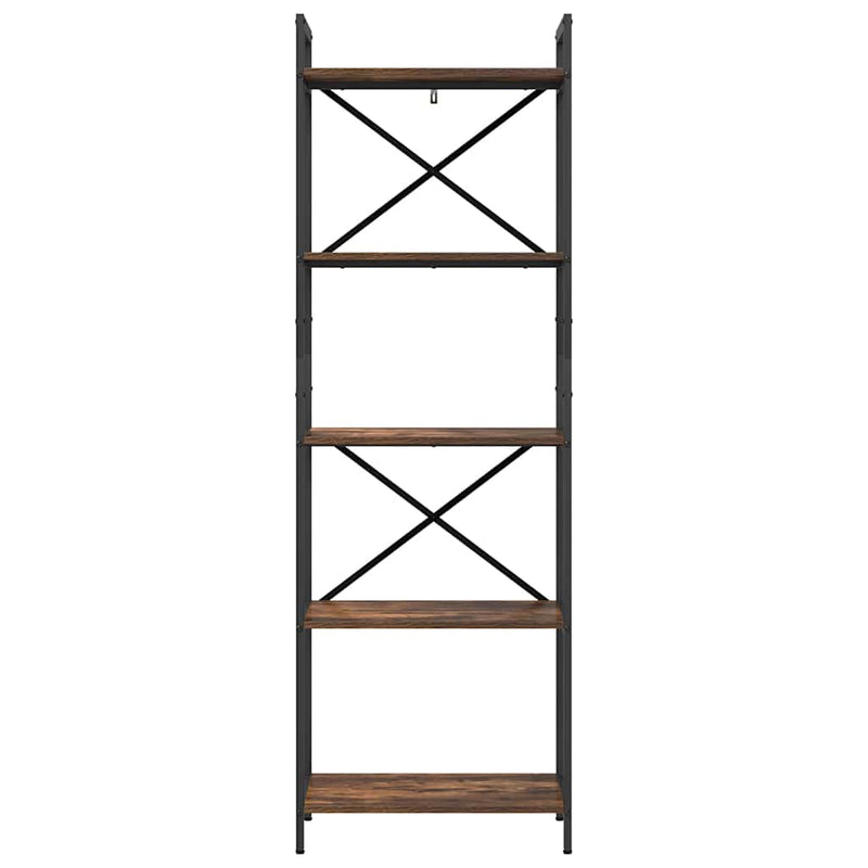 vidaXL Könyvespolc Füstölt tölgy 56 x 34 x 171 cm Faanyag