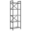 vidaXL Könyvespolc Szürke Sonoma 56 x 34 x 171 cm Faanyag