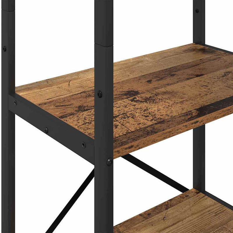 vidaXL Könyvespolc Öreg fa 56 x 34 x 171 cm Faanyag