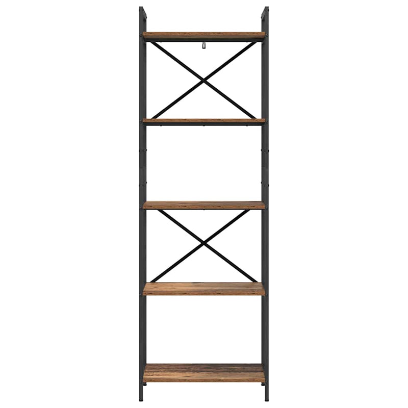 vidaXL Könyvespolc Öreg fa 56 x 34 x 171 cm Faanyag