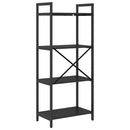 vidaXL Könyvespolc Fekete tölgy 56 x 34 x 133,5 cm Faanyag