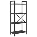 vidaXL Könyvespolc Fekete tölgy 56 x 34 x 133,5 cm Faanyag
